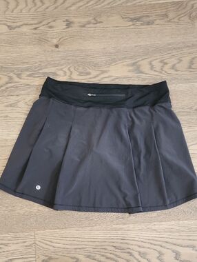 lululemon athletica Black & Charcoal Skater Skirt
